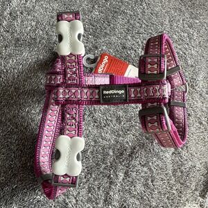Red Dingo DH-RB-PU-20 Dog Harness Reflective Purple- Medium